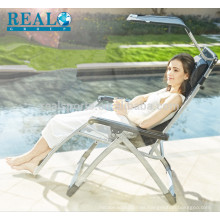 Zero Gravity Recliner Indoor Beach Lounge Chair Con Canopy Aluminum Beach Chair